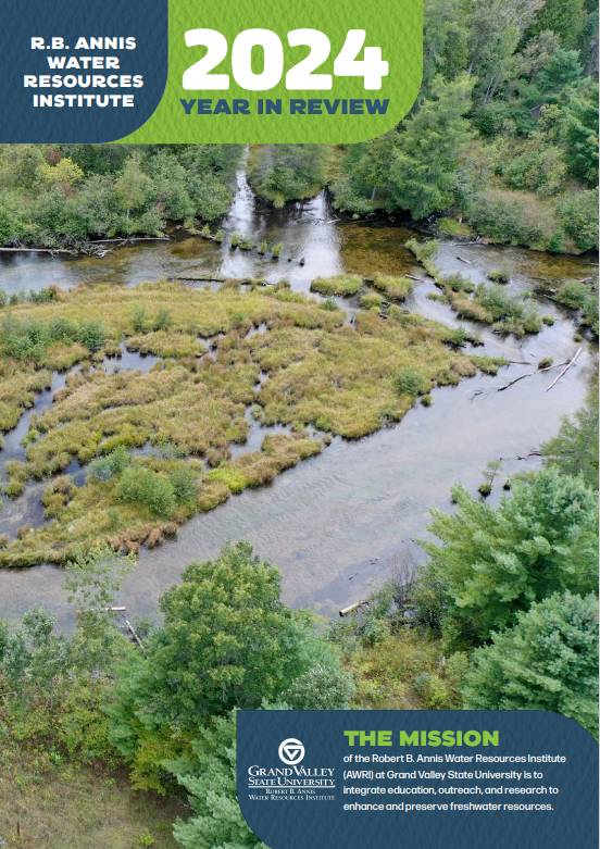 Cover of the GVSU AWRI Year in Review publication